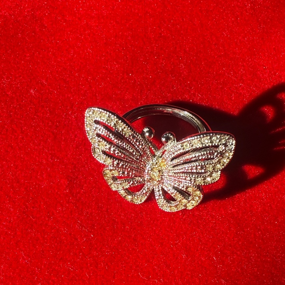Avon Gold Butterfly Ring